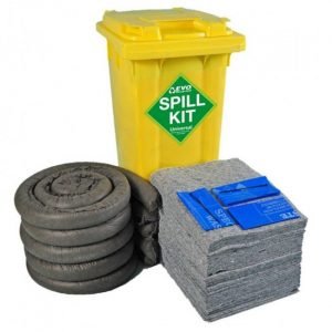 Evo Eco friendly universal Spill Kits - 120Litre Wheeled Bin