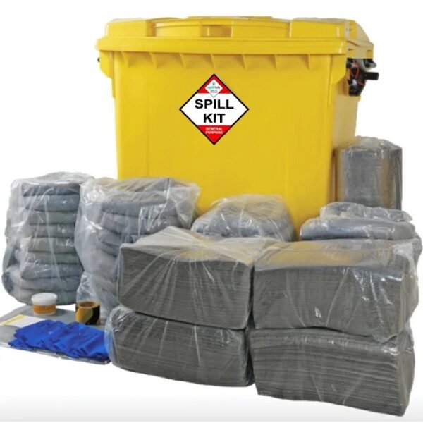 Spilltek 800lite general purpose spill kit in wheeled bin