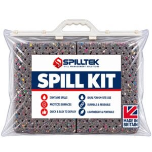 astra spilltek evo recycled spill kit 30 litre spill kit in a handy pack