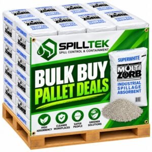 Spilltek bulk buy pallet deals of Multizorb superwhite clay granules