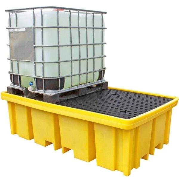 romold bb2fw ibc spill pallet with 4 way forklift access