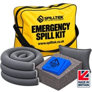 astra spilltek evo recycled spill kit 50 litre spill kit in a zipped shoulder bag
