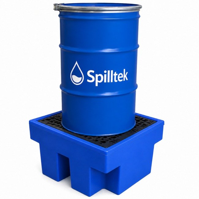 Spilltek Hazstor Romold BP1 1 drum spill pallet blue