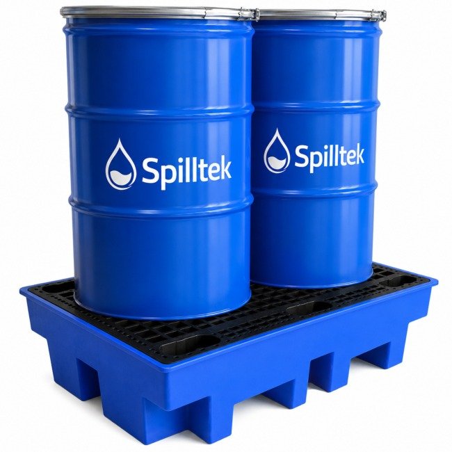 Spilltek Hazstor Romold BP2 2 drum spill pallet blue