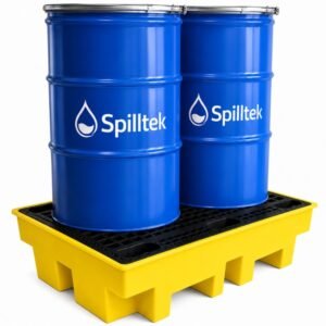 Spilltek Hazstor Romold BP2 2 drum spill pallet yellow