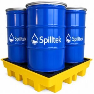 Spilltek Hazstor Romold BP4L 4 drum spill pallet yellow