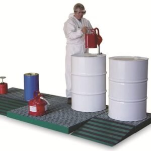 Hazstor steel metal bunded workfloor spill containment