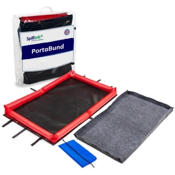 Spilltek PortaBund medium portable spill bund to contain oil and fluid spills from plant, equipment and machinery