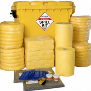 Spilltek chemical spill kit in 1200litre wheeled bin
