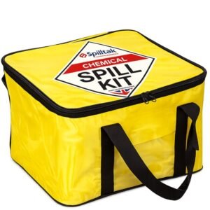 Spilltek 35lite chemical spill kit in polyethylene cube bag complete kit