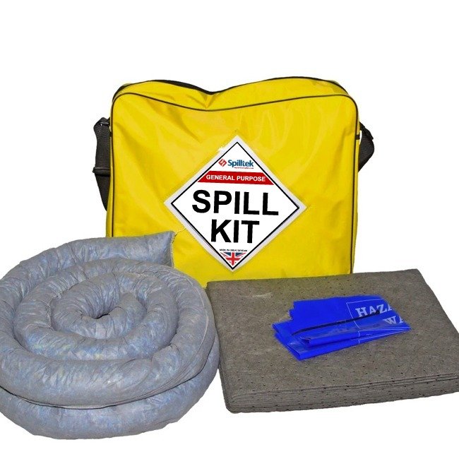spilltek 50ltr general purpose spill kit in shoulder bag
