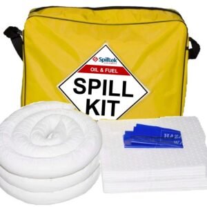 spilltek 50 litre oil and fuel spill kit in 50 litre wheelie bin complete kit - OSK50