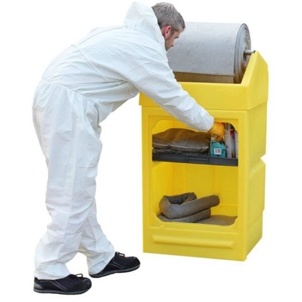Hazstor PCC7 Polyethylene Coshh Cabinet | With Roll Dispenser - Image 2