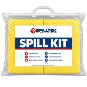 Spilltek chemical spill kit 30-litre snap pack