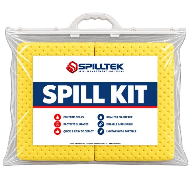 Spilltek chemical spill kit 30-litre snap pack