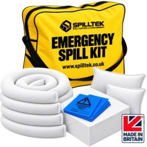astra spilltek 70-litre oil and fuel spill kit in zipped shoulder bag