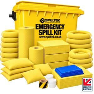 Spilltek Chemical Spill Kit | 1100 Litre Wheeled Bin