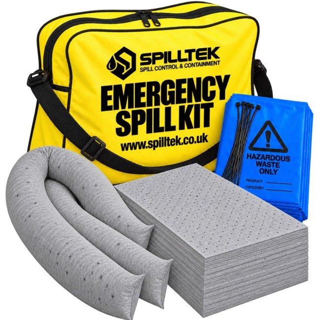 spilltek 50ltr general purpose spill kit in shoulder bag