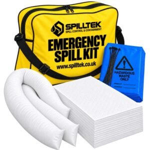 Spilltek 50-lite oil and fuel spill kit in shoulder bag