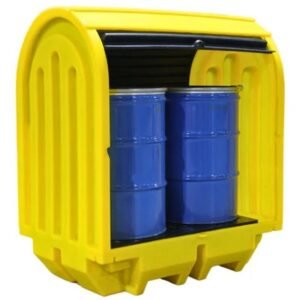 Hazstor BP2HC | 2 Drum Hard Covered Spill Pallet