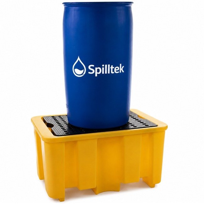 Spilltek Hazstor 1 drum spill pallet yellow