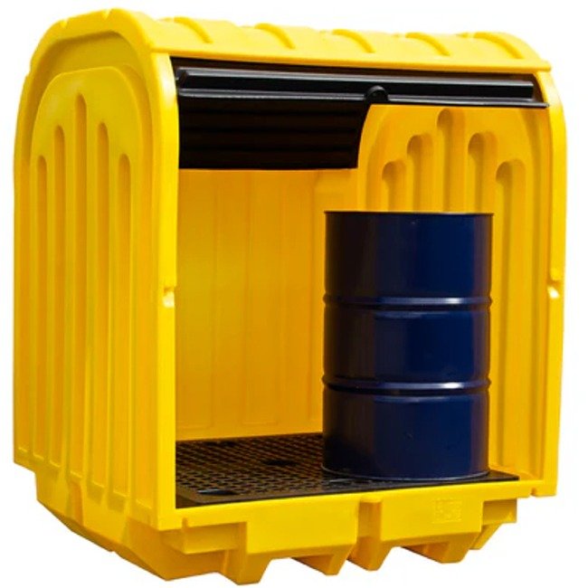 Hazstor 4 Drum Hard Covered Spill Pallet