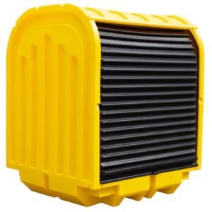 Hazstor 4 drum Hard Covered Spill Pallet closed