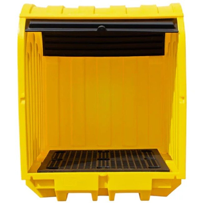 Hazstor 4 drum Hard Covered Spill Pallet empty