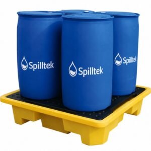Spilltek Hazstor 4 drum spill pallet yellow