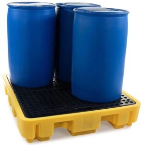 Hazstor 4 Drum Spill Pallet | Low Profile