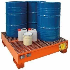 Justrite Steel 4 Drum Spill Pallet