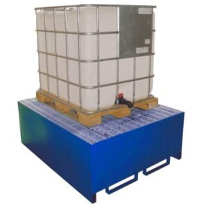 Hazstore steel single ibc spill pallet for 1 ibc's