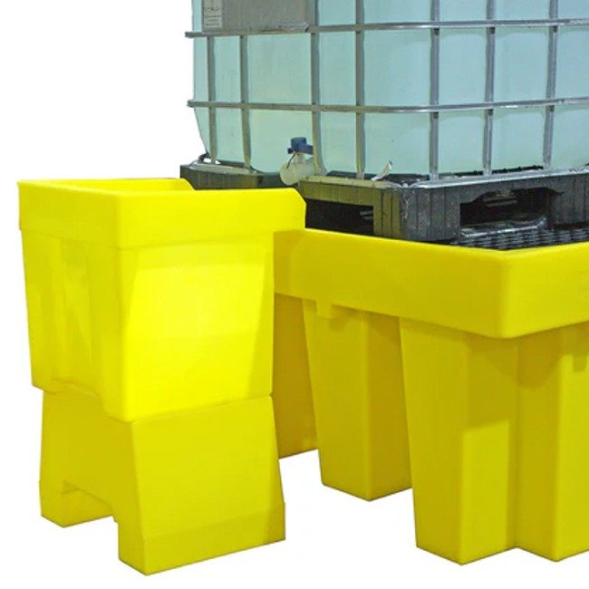 romold bb1t overflow tray for bb1 and bb1c ibc spill pallets