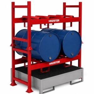 hazstor drum rack dr2. horizontal drum dispensing and storage rack