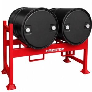 hazstor drum rack dr2. horizontal drum dispensing and storage rack