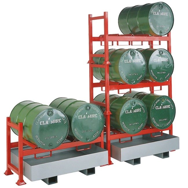 hazstor steel drum rack 6-drum