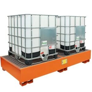 Justrite Steel Double IBC Spill Pallet