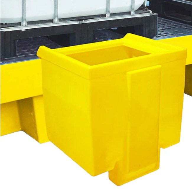 romold bb2t overflow tray for use eith bb2 ibc spill pallet