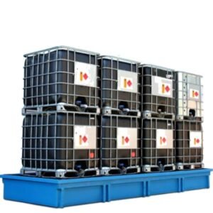 Hazstor Safespill quad ibc spill pallet up to 8 ibc's