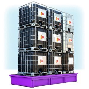 Hazstor safespill triple ibc spill pallet purple