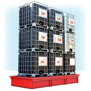 Hazstor safespill triple ibc spill pallet red