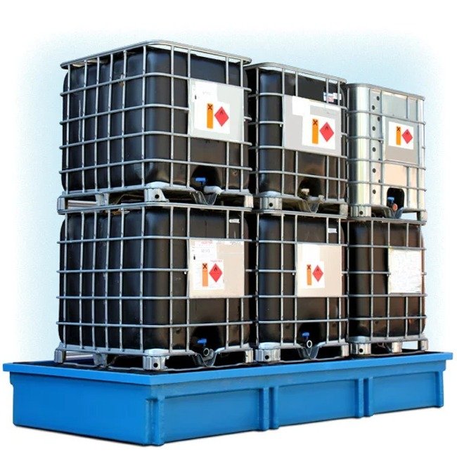 Hazstor Safespill triple ibc spill pallet up to 6 ibc's