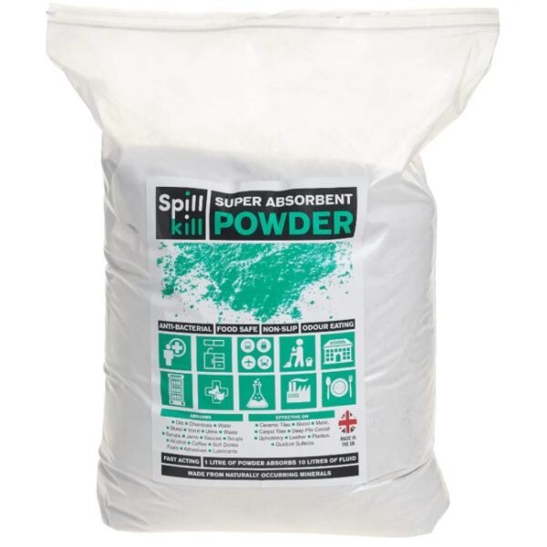 Spill Kill Super Absorbent Powder 25-litre Bags | UK Distributor