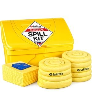 Spilltek 200lite chemical spill kit in polyethylene locker complete kit