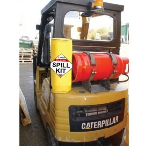 Spilltek 20lite oil & fuel spill kit in pvc cylindrical fork lift truck bag complete kit