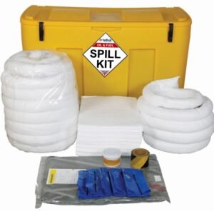 Spilltek 250lite oil & fuel spill kit in polyethylene locker complete kit