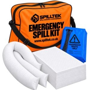 Spilltek 40litre railway spill kit in orange pvc bag