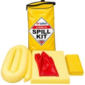 Spilltek 20lite chemical spill kit in polyethylene bag for a forklift truck complete kit