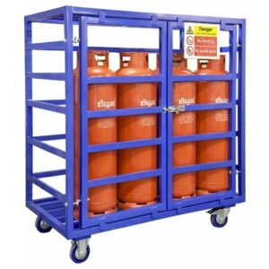 QMP Hazstor gas bottle cages static or mobile