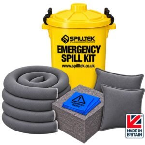 spilltek Evo recycled Eco friendly universal Spill Kits - 90Litre static Bin